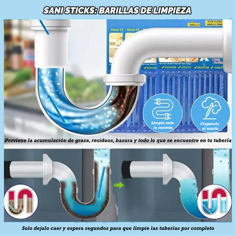 Sani Sticks: Varillas Sanitarias-2 unidades - Central Wing